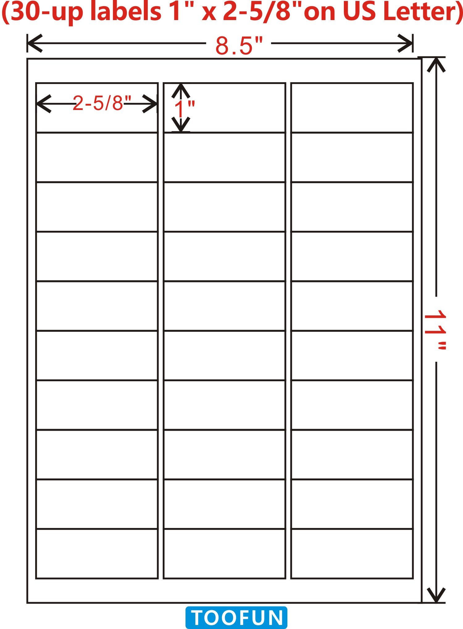 Amazon FBA Labels (100 Sheets, 3000 Labels) - 1