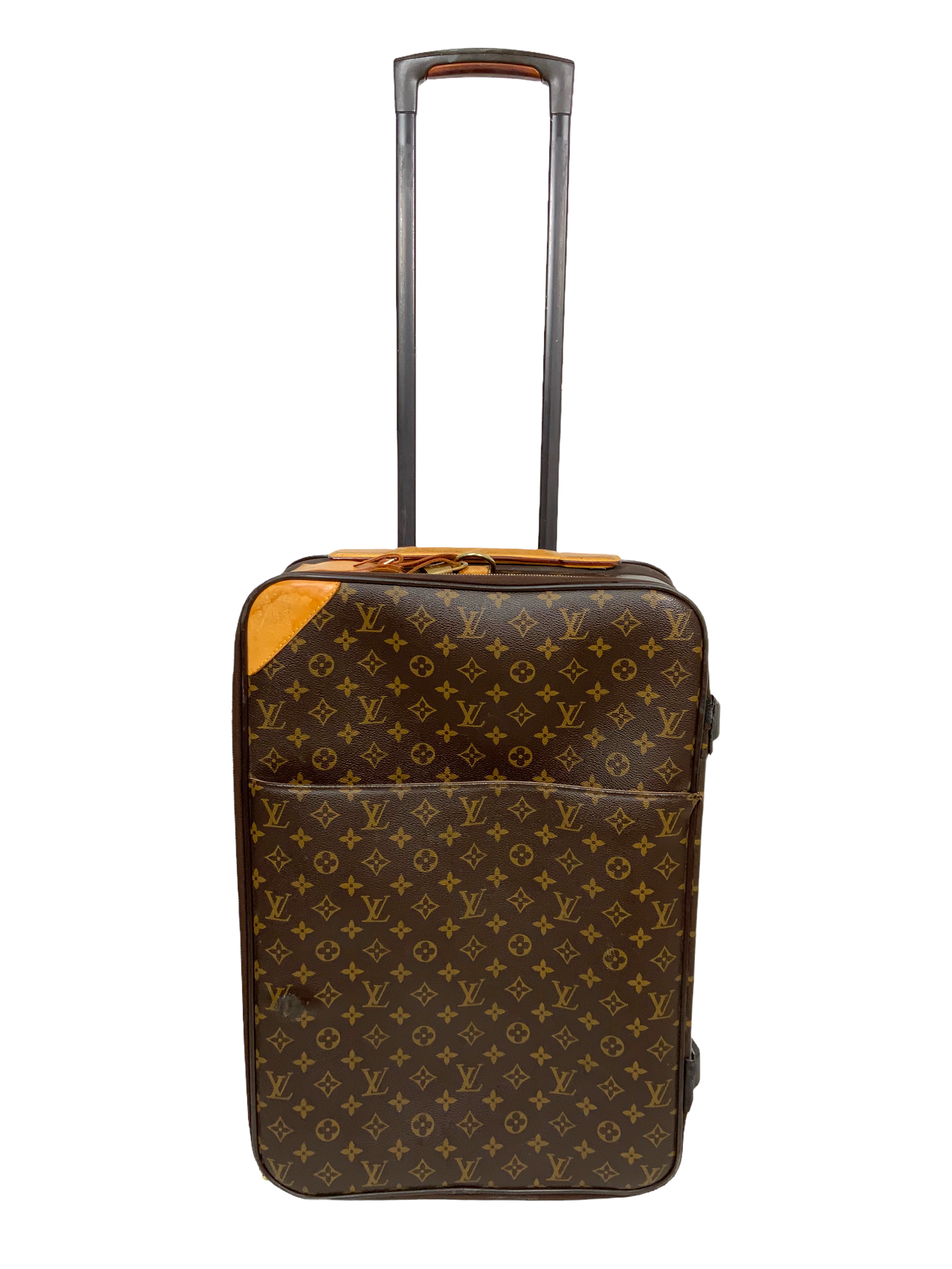 Louis Vuitton Pegase 50 Monogram Canvas Rolling Suitcase - Luxury Spinner Luggage for Business Travel & Vacation | Durable Carry-On Bag for Airplane & Train Trips