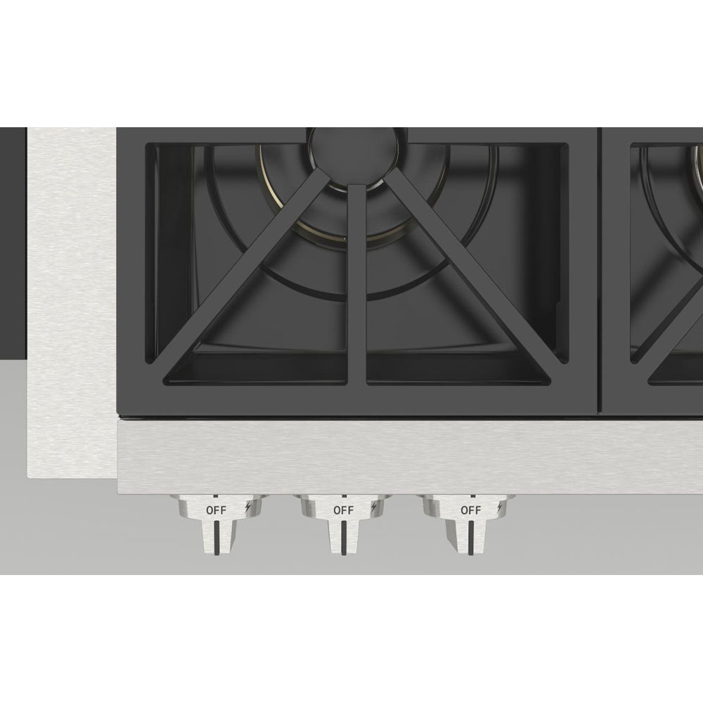 Fulgor Milano 36 Inch 600 Professional Series All Gas Rangetop Stainless Steel Cooktop F6GRT366S1 - Perfect for Professional Kitchens & Home Chefs