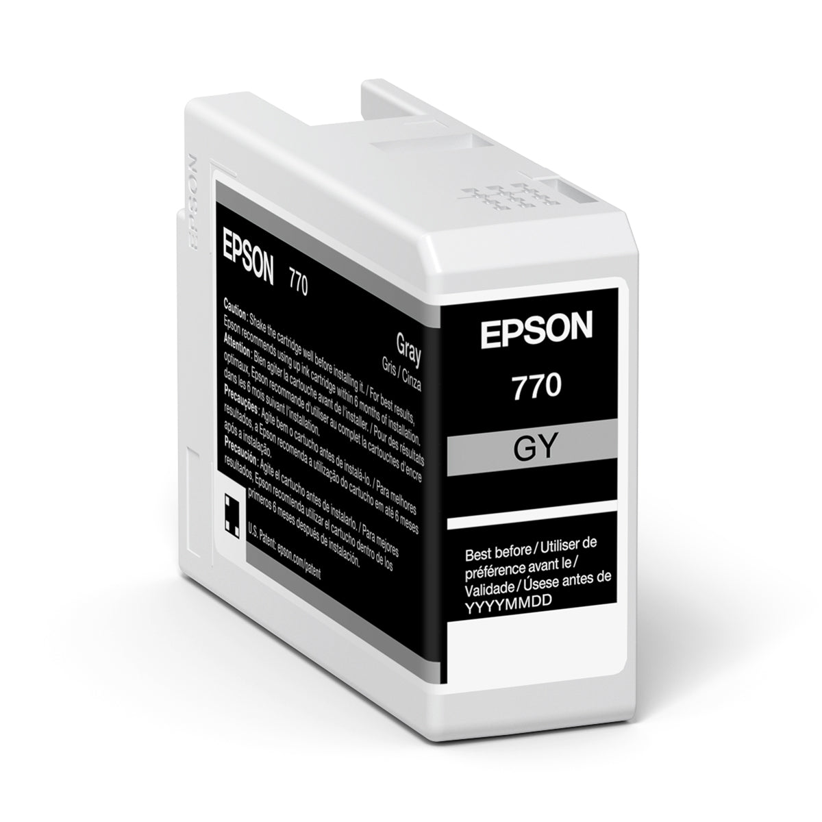 Epson T770720 P700 Ultrachrome HD Gray Ink Cartridge - High-Quality Photo Printing for Professional Photographers & Graphic Designers - Perfect for Fine Art Prints, Portraits, and Commercial Projects