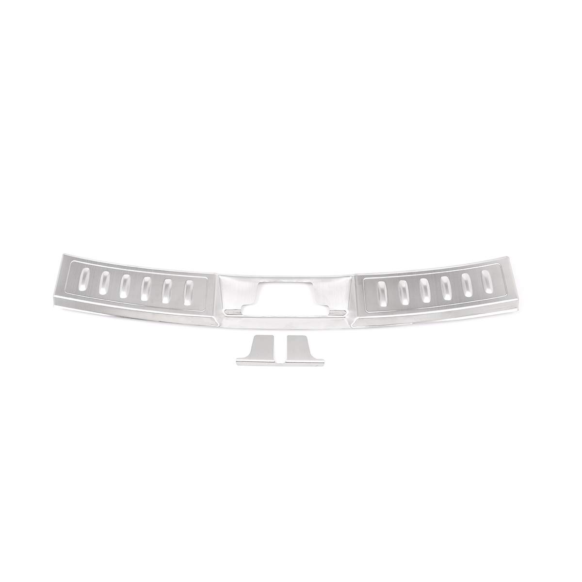 304 Stainless Steel Trunk Bumper Inner Sill Plate Protector Cover Trim Stickers (2pcs) for Land Rover Range Rover Evoque 2020 - Silver | Durable Car Accessories for Scratch Protection & Interior Decoration