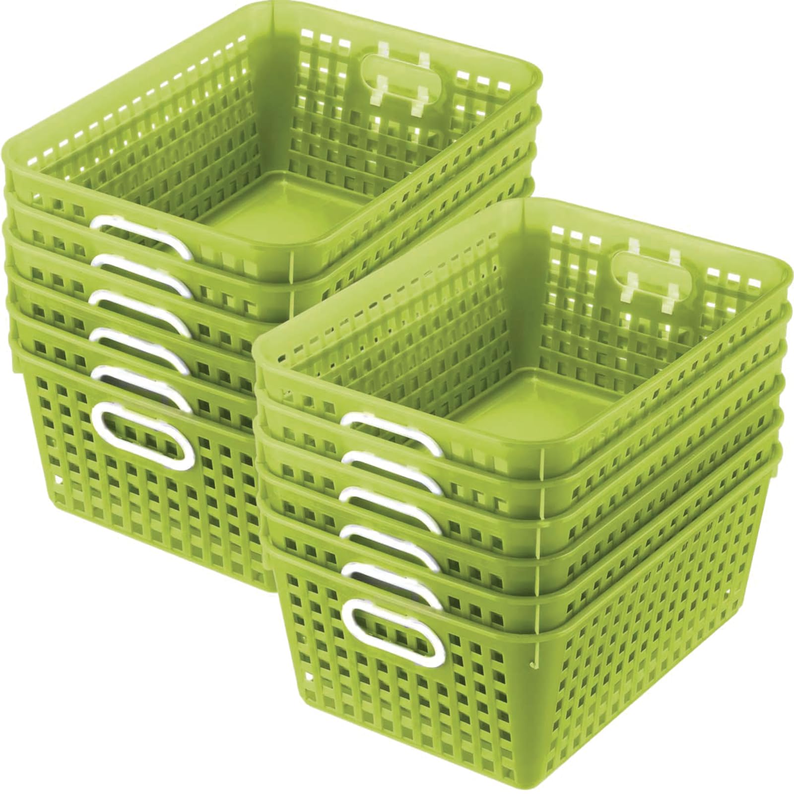 Large Plastic Book Baskets for Classroom & Home - 13