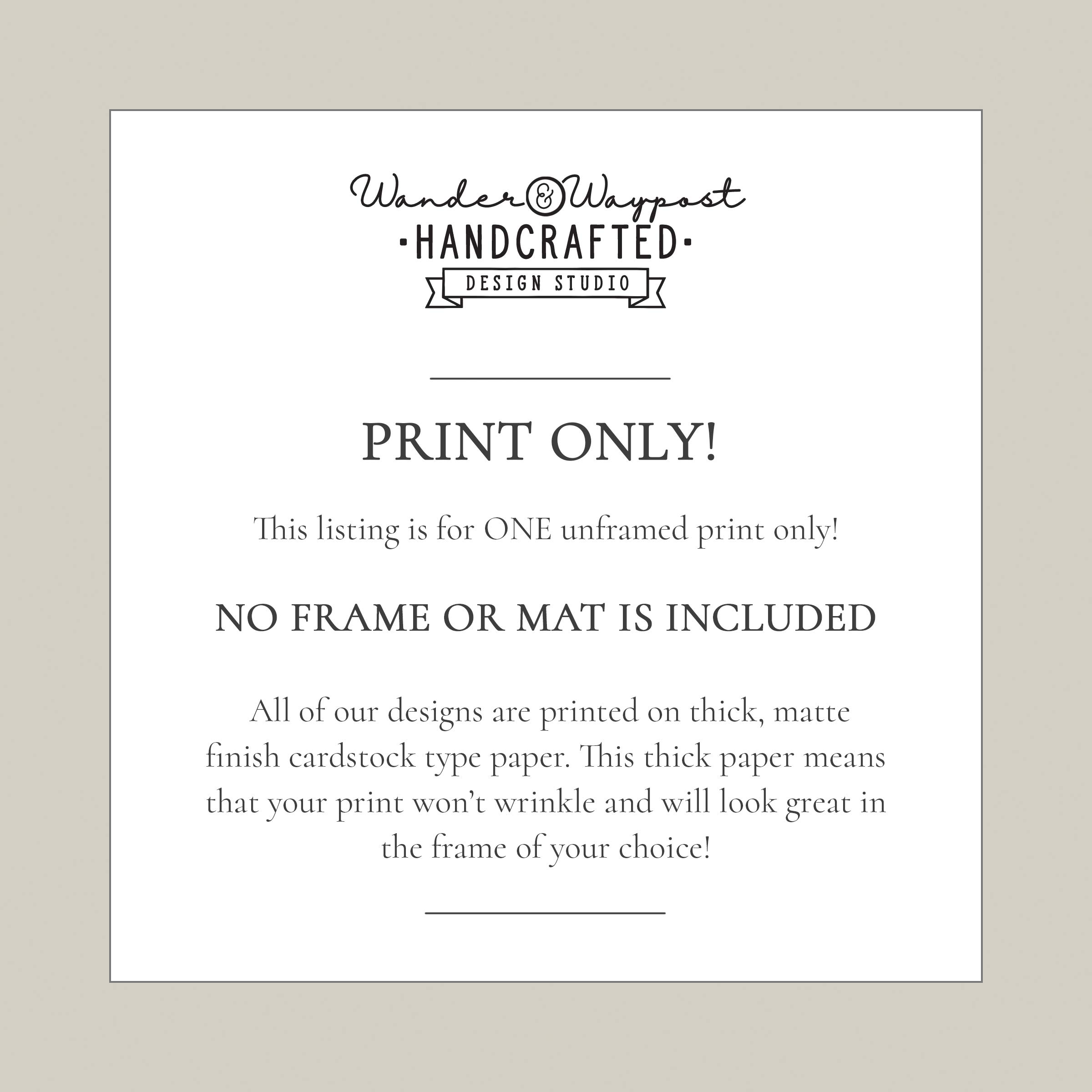 Funny Bathroom Sign - Toilet Bathroom Names Unframed 11x14 Art Print - Perfect for Home Decor, Housewarming Gift & Bathroom Wall Art
