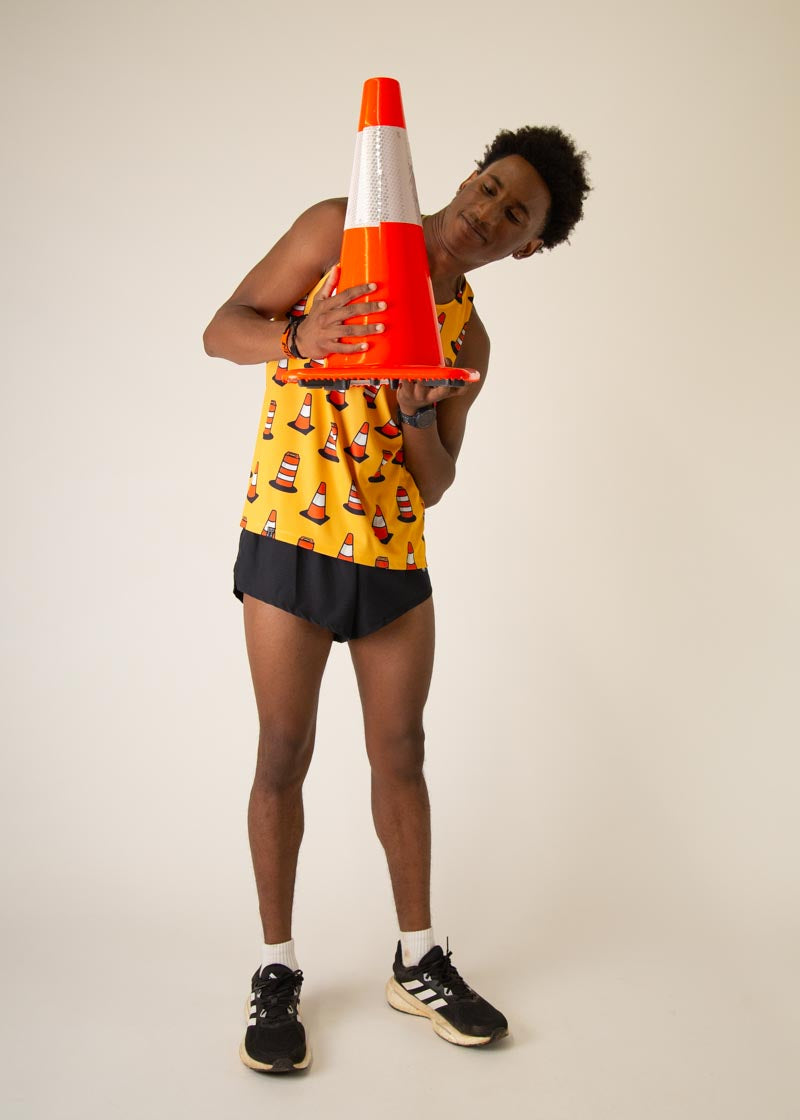 High-Performance Men's Running Singlet - Lightweight & Breathable for Marathon & Workout - Ideal for Runners & Athletes