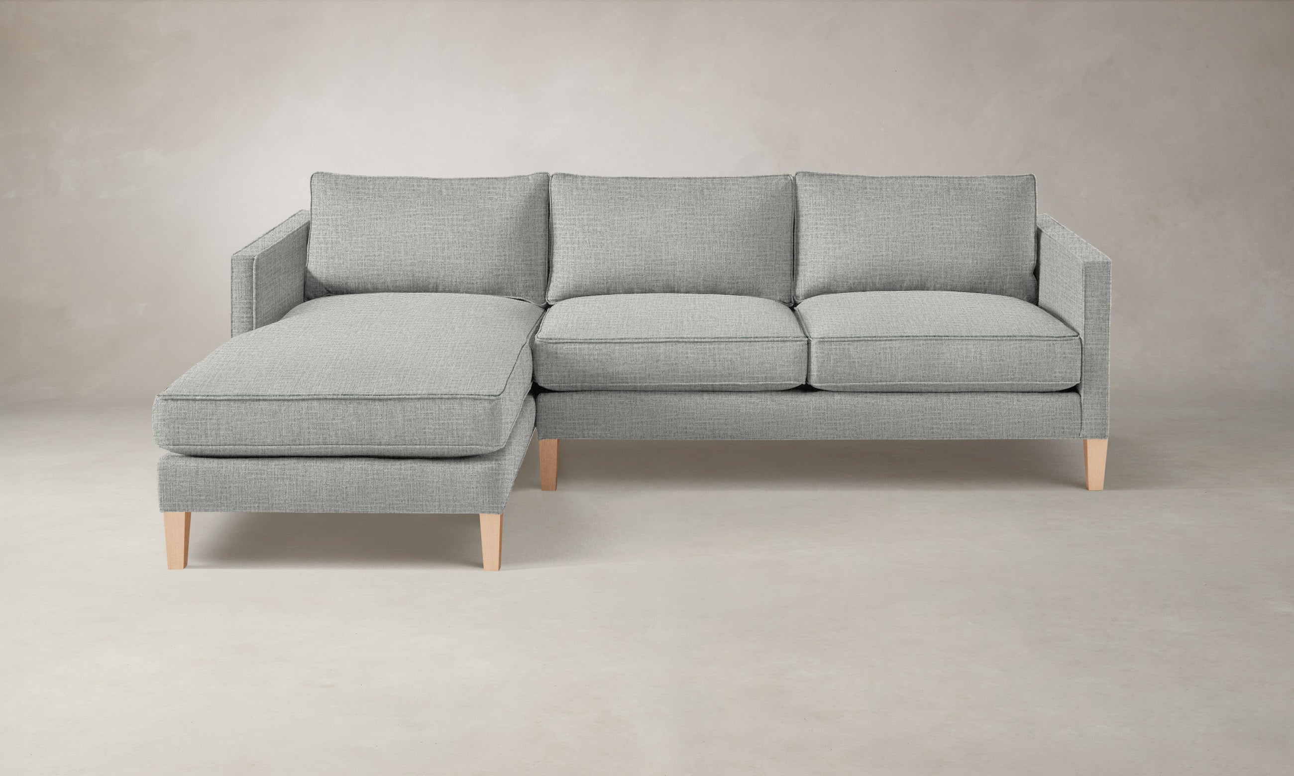 Premium Crosby Sectional Sofa - Performance Woven Chenille Fabric, Water-Resistant & Durable - Perfect for Living Room, Family Room or Home Theater