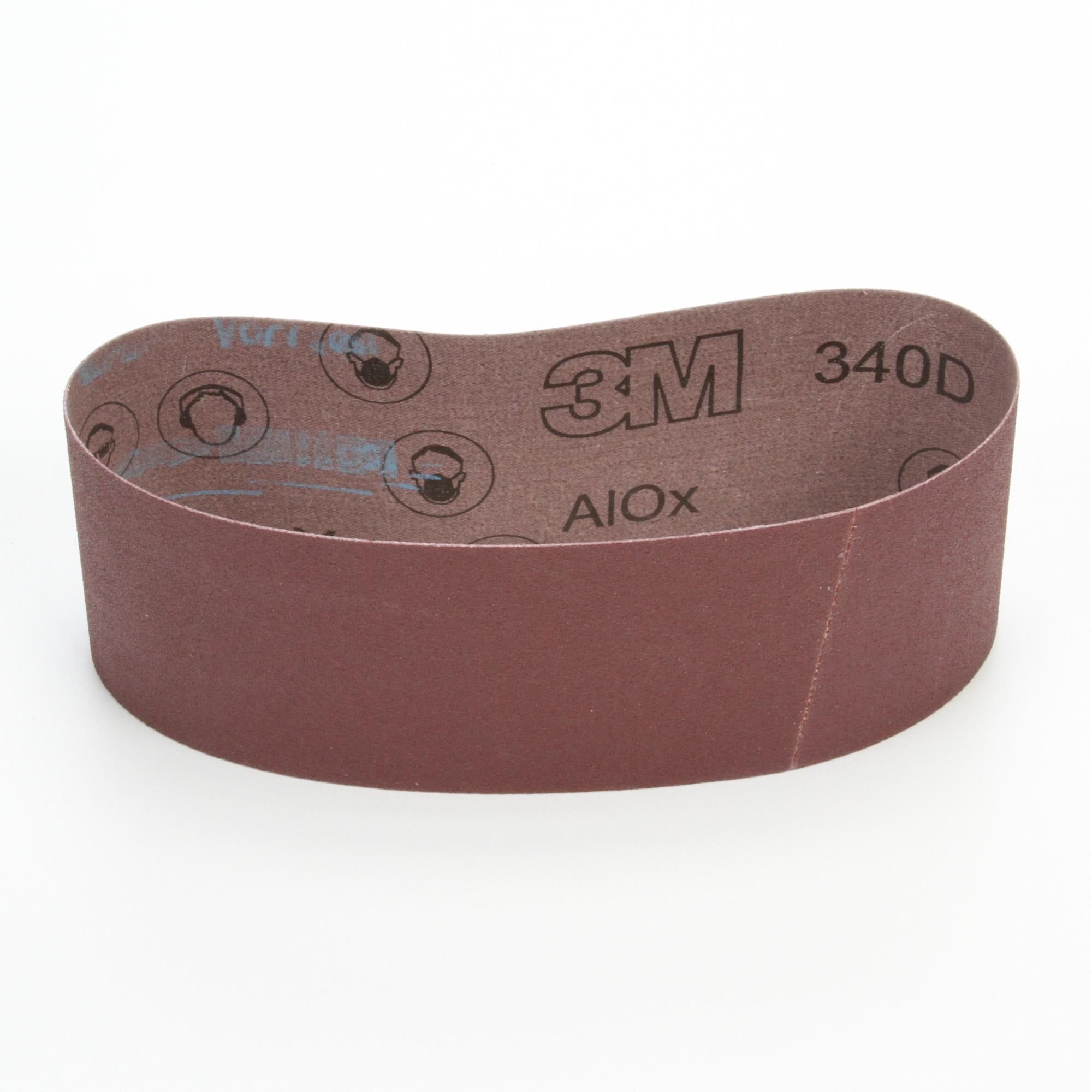 3M Cloth Belt 340D P100 X Weight - 3 in x 24 in, 10/Carton - Durable Sanding Belts for Woodworking & Metal Polishing