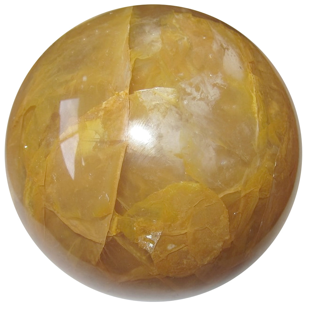 Golden Healer Quartz Hematoid Sphere Crystal Ball - Natural Healing Stone for Meditation, Reiki, Chakra Balancing & Energy Work - Perfect for Home Decor, Spiritual Gifts & Holistic Wellness