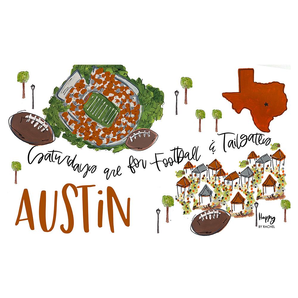 40oz Saturdays in Austin Mega Mug - Large Insulated Tumbler for Coffee, Tea & Cold Drinks - Perfect for Home, Office & Outdoor Adventures
