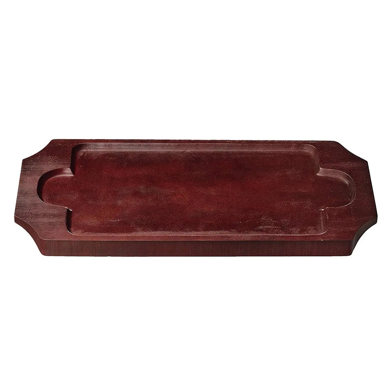 EBM Square Wooden Base for Double Handle Skillet - Sturdy Cutting Board & Serving Tray for Kitchen, Dining, and Outdoor Cooking