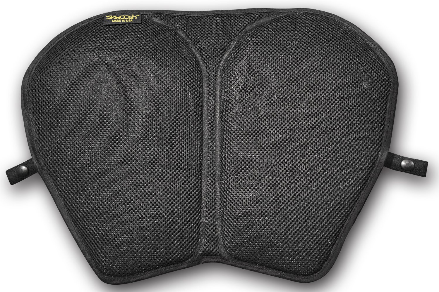 Skwoosh XL Touring Sport Cruiser Motorcycle Gel Seat Pad - Breathable Cooling Airflow Mesh Cushion | Premium Comfort for Long Rides | Made in USA | Perfect for Harley, Honda & Yamaha Motorcycles