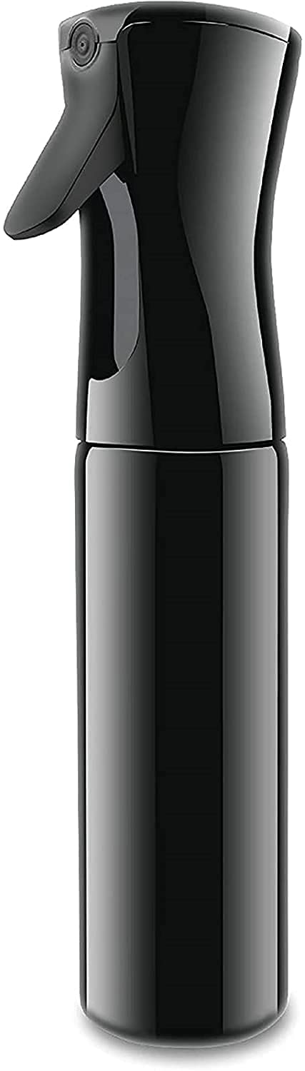 KISUASHI 300ml Refillable Fine Mist Spray Bottle - Continuous Water Sprayer for Cleaning, Plants, Gardening, Ironing, Pet Care & Skin Hydration | Professional Salon & Barber Quality | Multi-Color Options | Perfect for Home, Salon, Garden & Travel Use