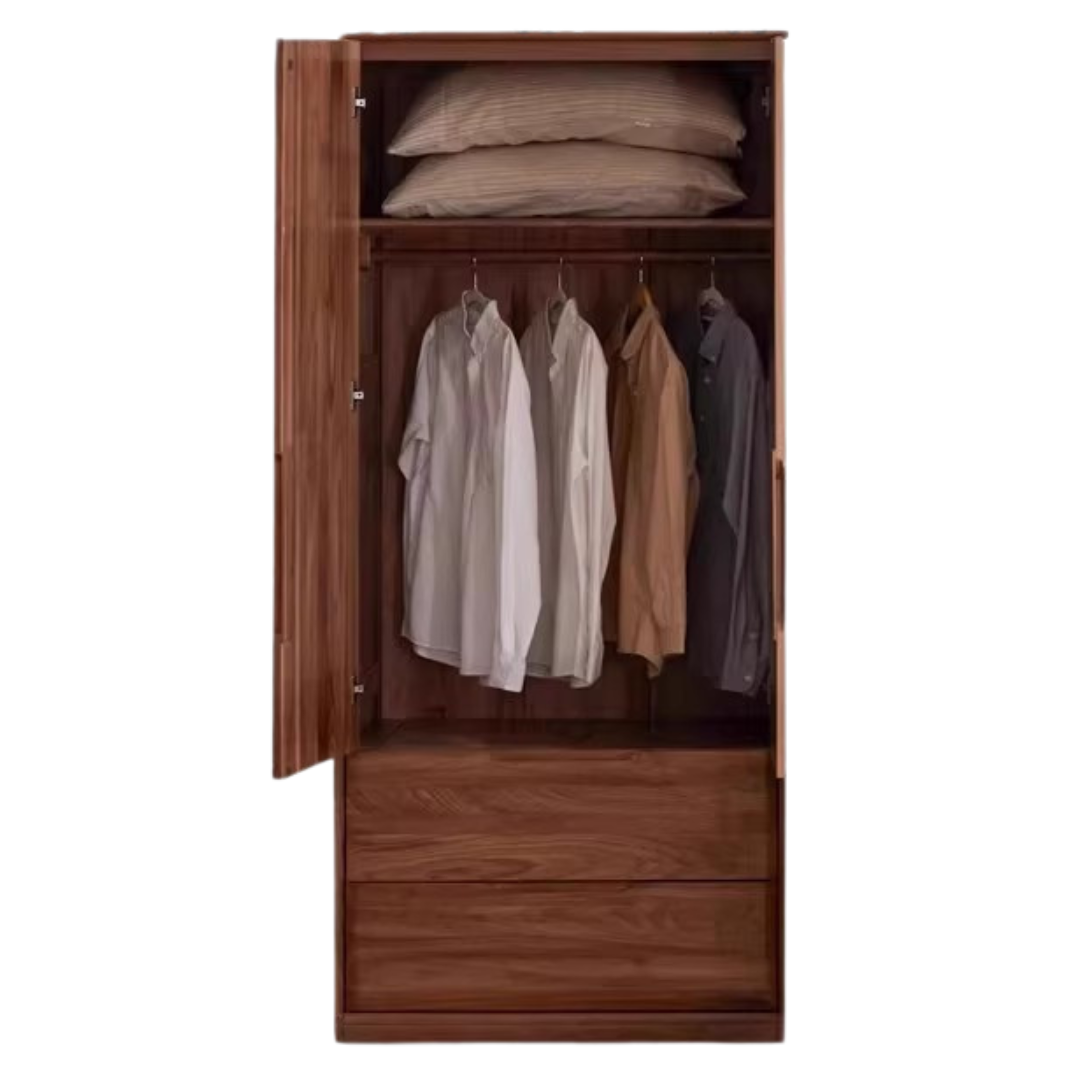 35.4x22.4x78.7 inch / 90x57x200сm / Walnut color  / Double Door C