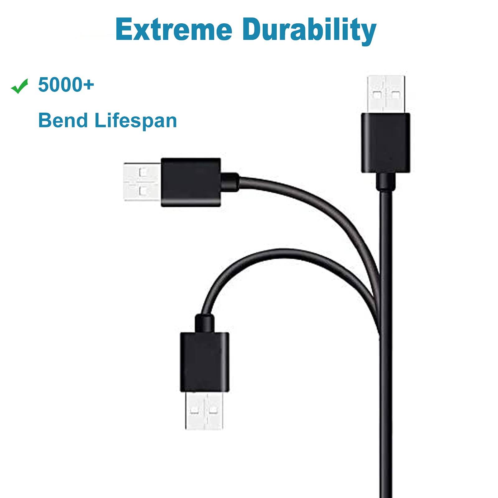 Premium USB C Charging Cable - Fast Charging Cord Compatible with Beats Fit Pro/Beats Flex/Beats Studio Earbuds, JBL Charge 4, Sony WH-1000XM4/XM3/XB900N - Perfect for Travel, Home & Office Use