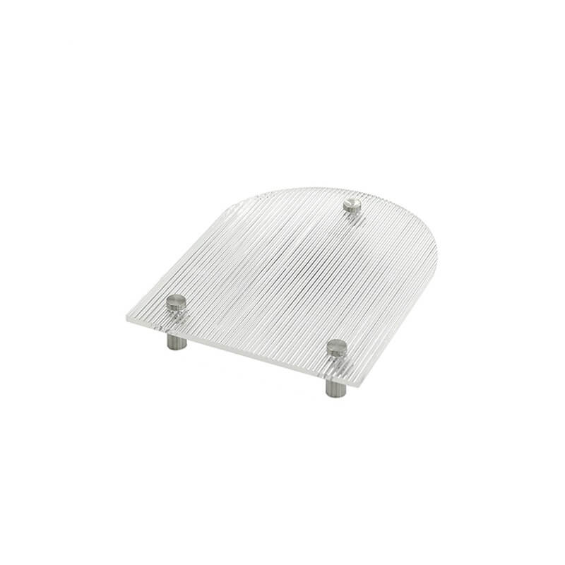 Stylish Grooved Acrylic Decorative Tray - Modern Serving Tray for Dining Table, Coffee Table, Vanity & Home Decor - Perfect for Parties, Bathroom Organizer & Gift Giving