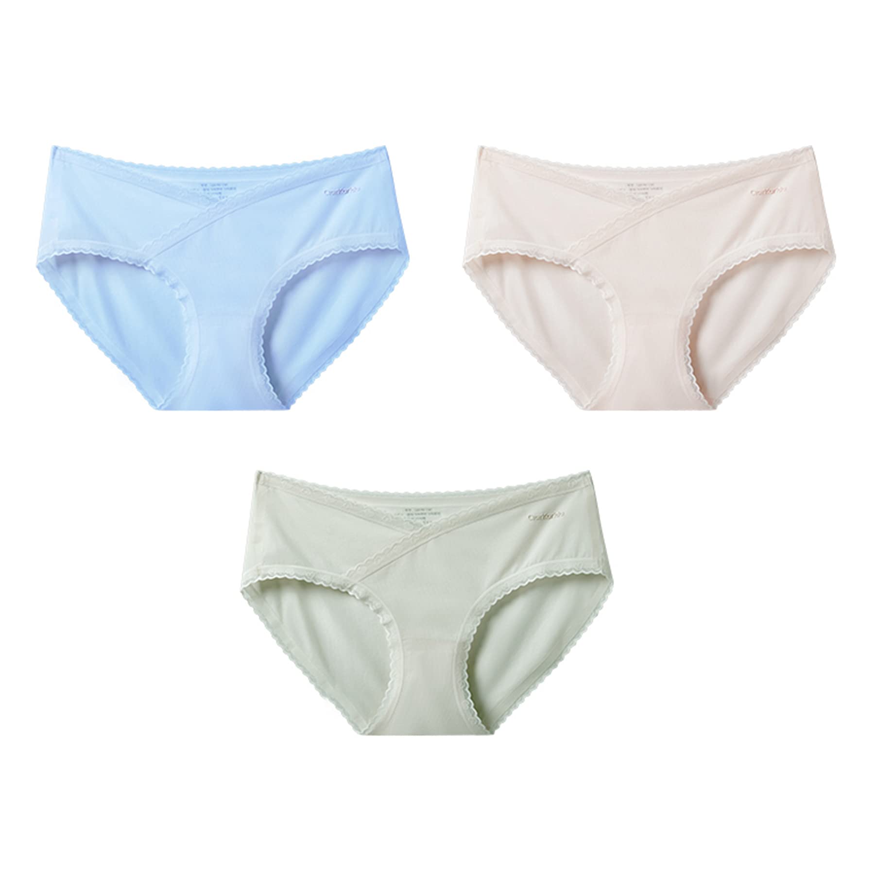LZJDS Women's Maternity Underwear - Ice Silk Seamless Pregnancy Panties, Postpartum Briefs & Nursing Underwear (3-Pack) - Comfortable for Daily Wear, Sleeping & Recovery After Birth