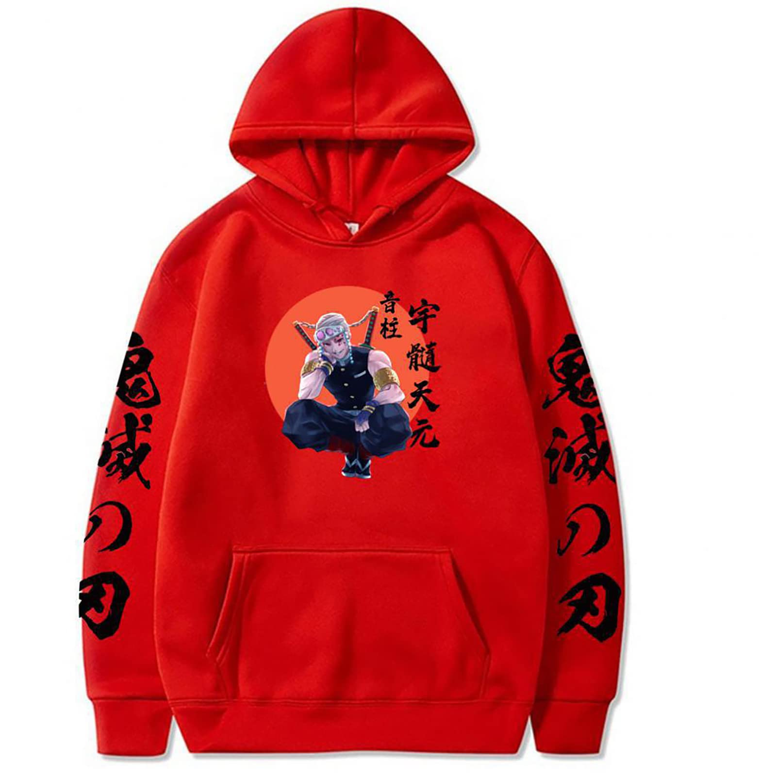Anime Demon Slayer Unisex Hoodie - Stylish Pullover Sweatshirt for Men & Women | Perfect for Cosplay, Casual Wear & Anime Fans