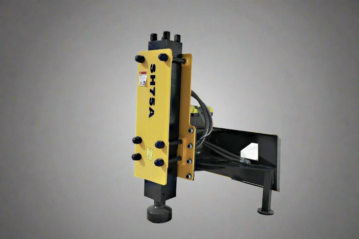 Hydraulic Skid Steer Fence Post Driver Attachment - Heavy Duty CPD1284H for Farm, Ranch & Construction - Perfect for Installing Wooden & Metal Posts