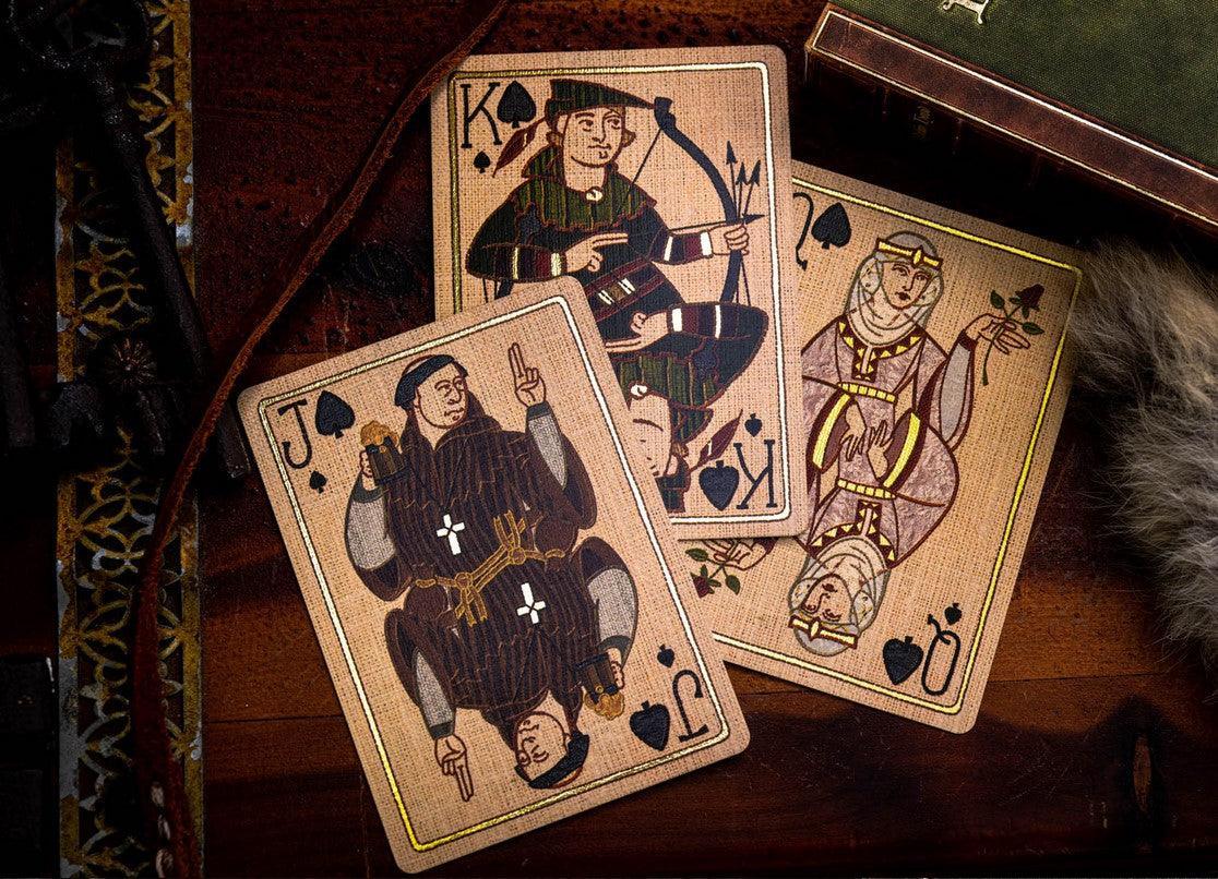 Robin Hood Themed Collectible Playing Cards - Signed Edition | Perfect for Card Games, Magic Tricks & Gift Giving