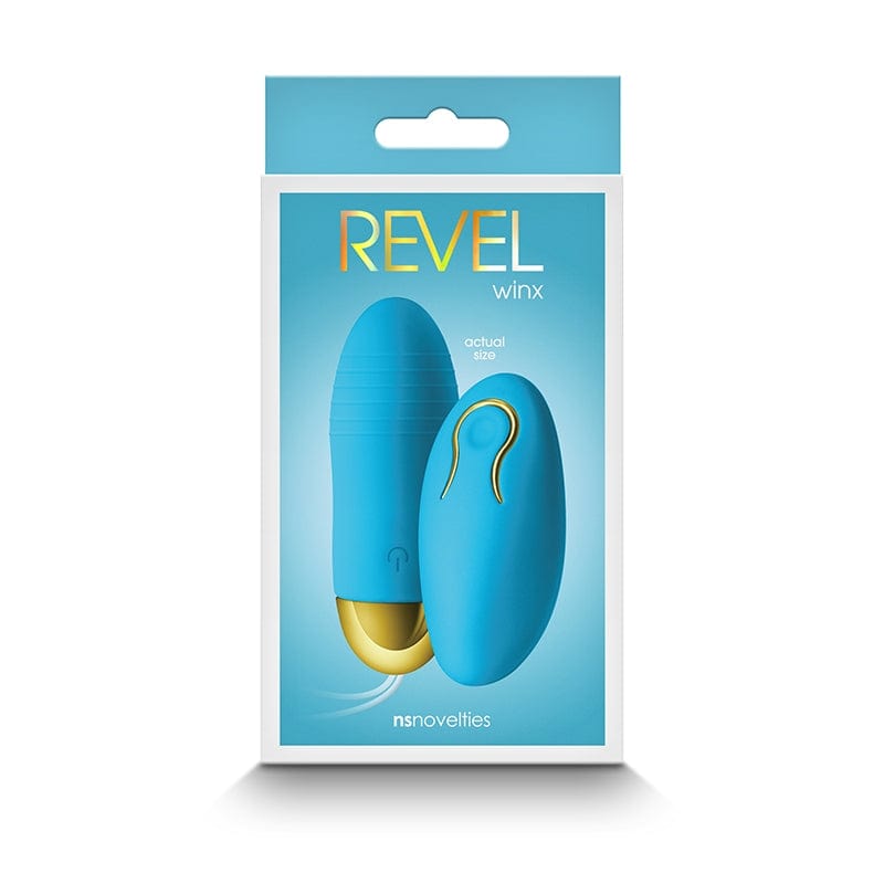 Winx Insertable Bullet Vibrator with Remote Control - Waterproof & Rechargeable Mini Massager for Couples Play, Solo Pleasure & Sensual Exploration (Blue)