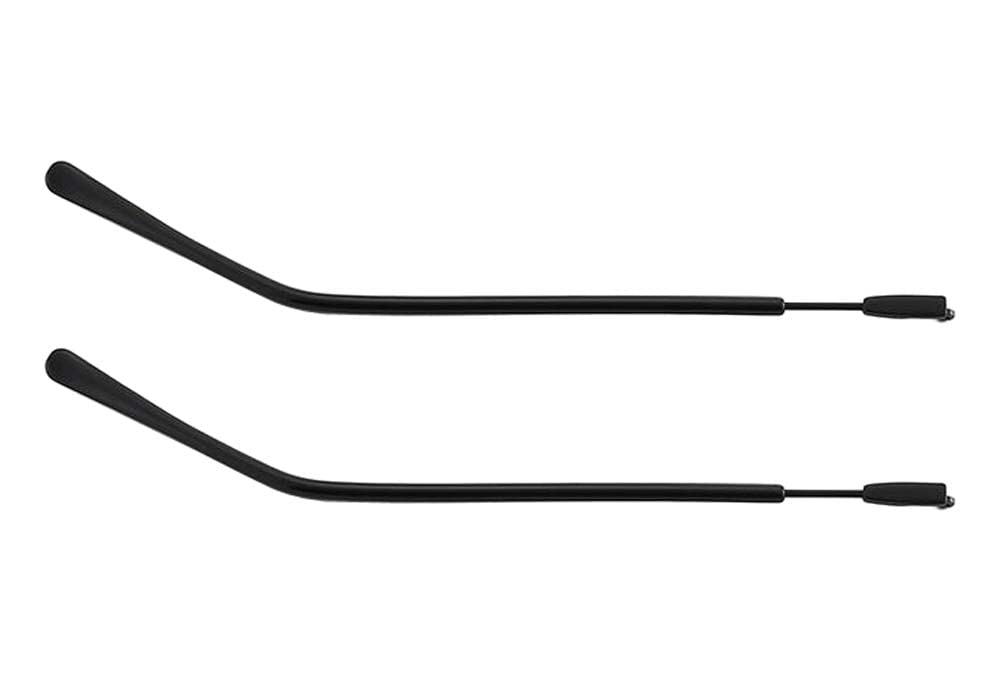 Black Eyeglass Replacement Temples - Matte Finish for Comfort & Style