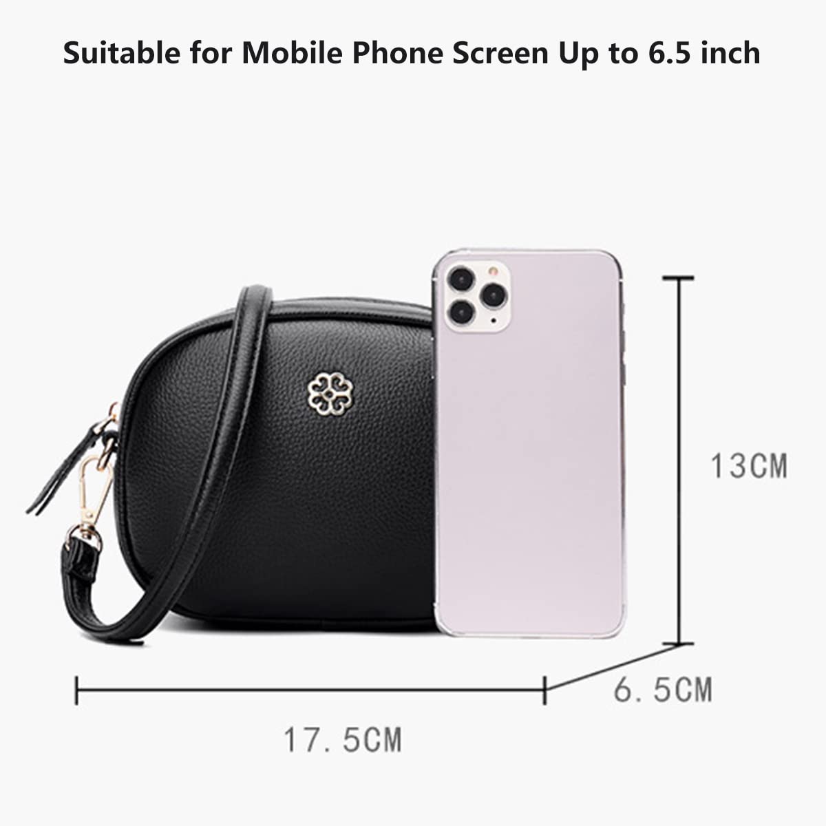 Stylish Women's Small Crossbody Bag - PU Leather Shoulder Purse with Phone Pocket | Multi-Functional Wallet Handbag for Daily Use, Travel & Shopping