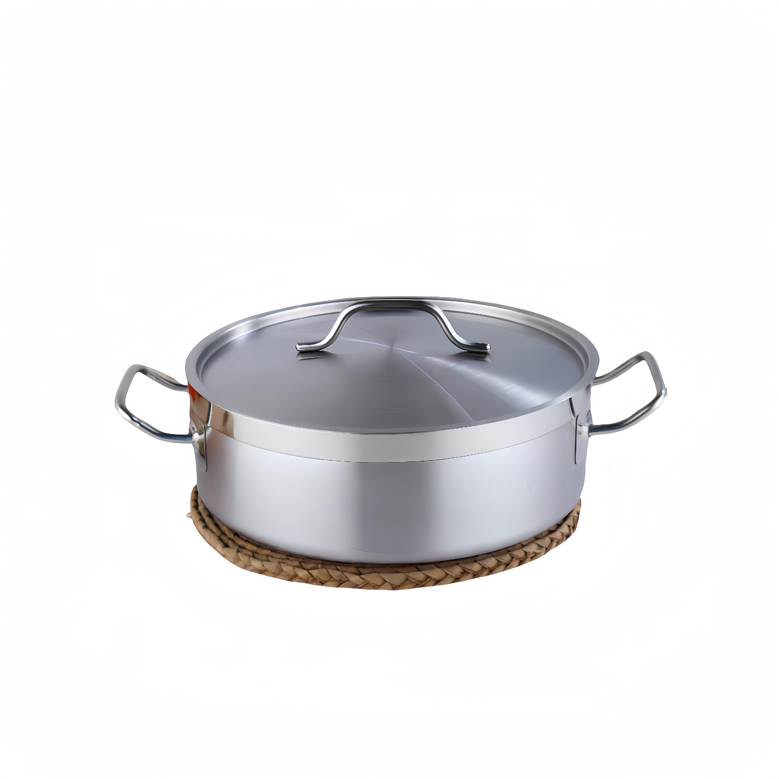 Premium Stainless Steel Soup Pot with Lid - 7.9