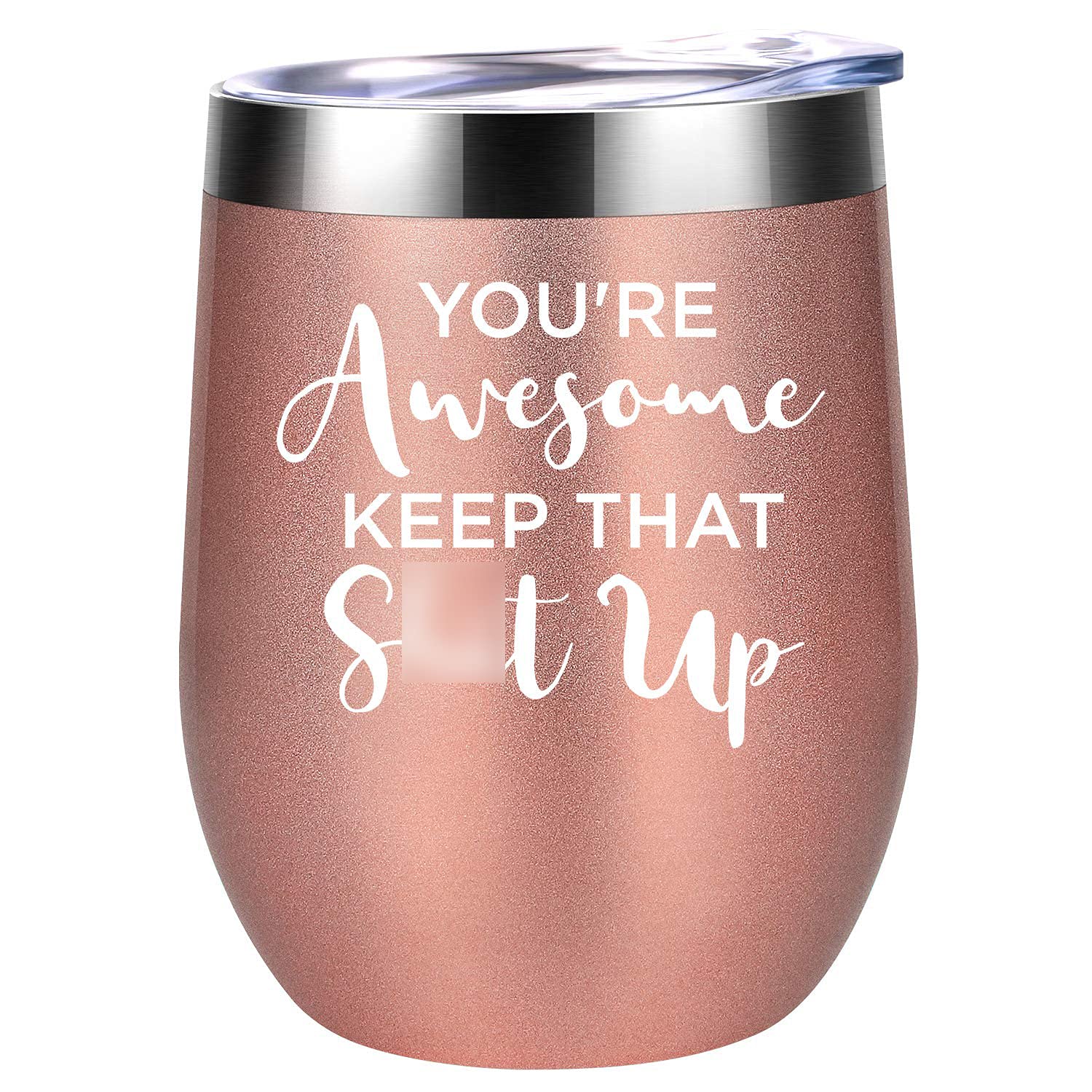 Funny Wine Tumbler Gifts for Women - Coolife Thank You & Congrats Gifts for Best Friend, Coworker, Mentor, Principal, Manager, Boss - Ideal for Job Promotion, Birthday, Retirement, Office Parties & Celebrations