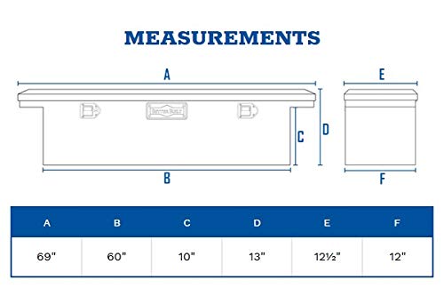 Better Built 73010284 Heavy Duty Truck Tool Box - Secure Storage for Tools & Equipment | Perfect for Pickup Trucks, Work Sites & Outdoor Adventures