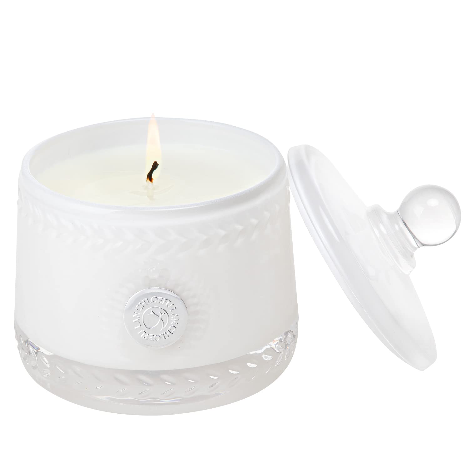 Chloefu LAN Gardenia Paradise Scented Candle - Natural Soy Wax Home Fragrance Candle with 55-Hour Burn Time in Elegant Glass Jar | Perfect for Relaxation, Romantic Dinners & Home Decor