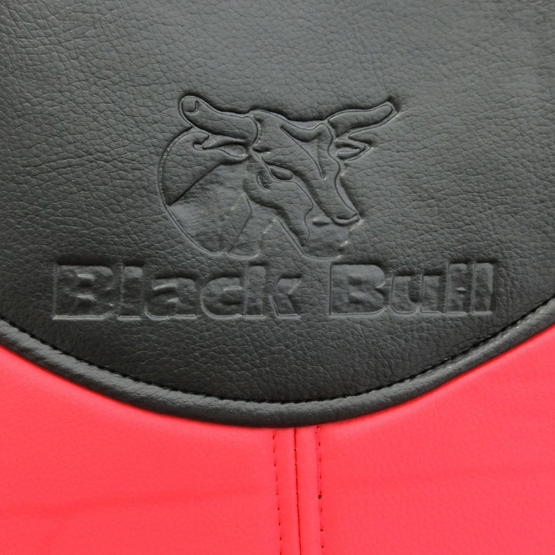 Black Bull Leather Look Seat Covers - Airbag Compatible (Black/Red) - Universal Fit for Cars & Trucks - Perfect for Daily Commute, Road Trips & Vehicle Protection