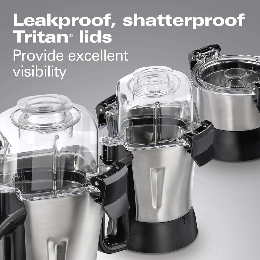 Refurbished Hamilton Beach Professional 58770 2.2 HP 120V Mixer Grinder & Juicer with Warranty - Perfect for Smoothies, Juicing & Food Prep in Home Kitchens