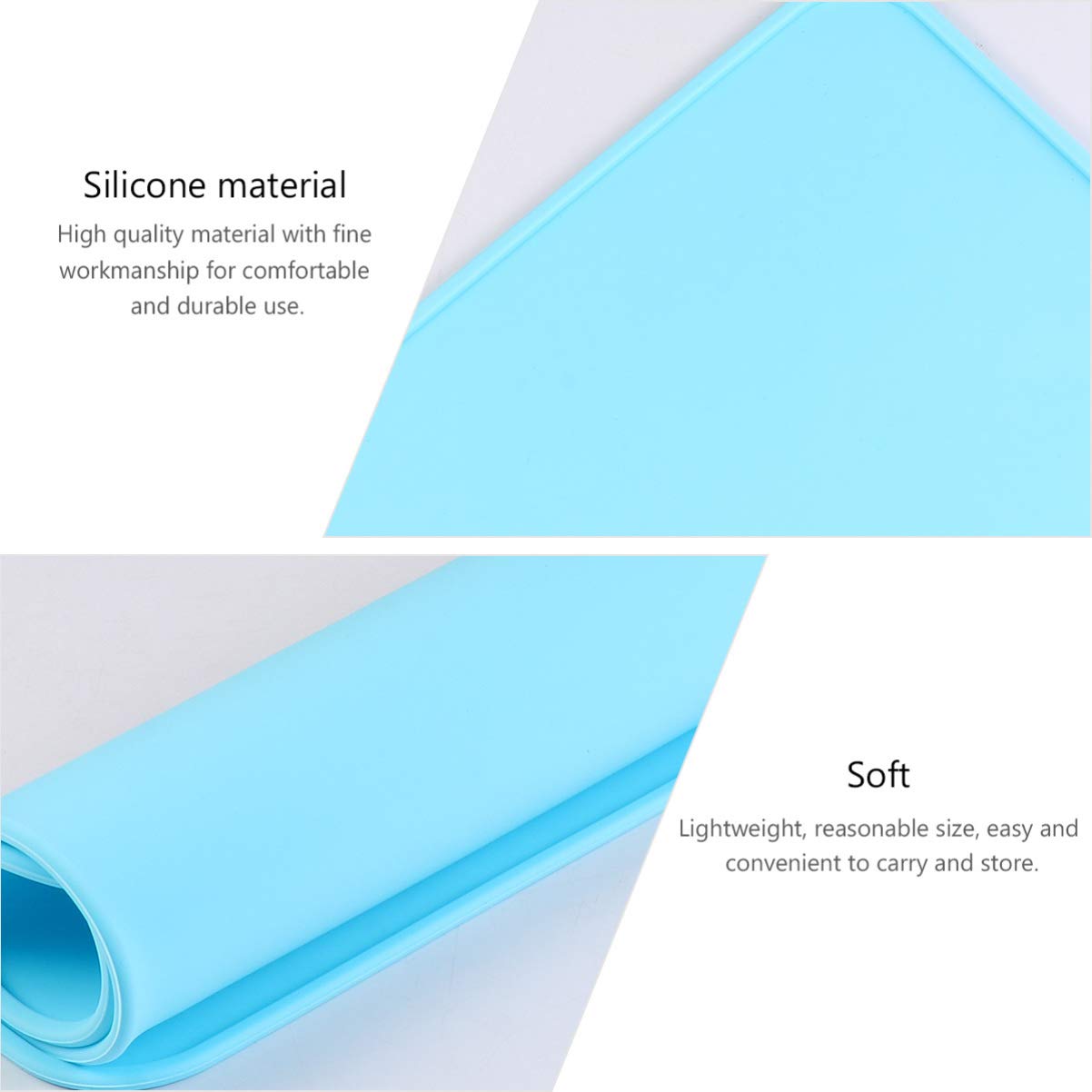 Hemoton 1-Pack Silicone Placemat for Kids - Non-Slip, Washable Table Mat for Meals, Dining & Crafts - Perfect for High Chairs, Picnics & School Lunchboxes