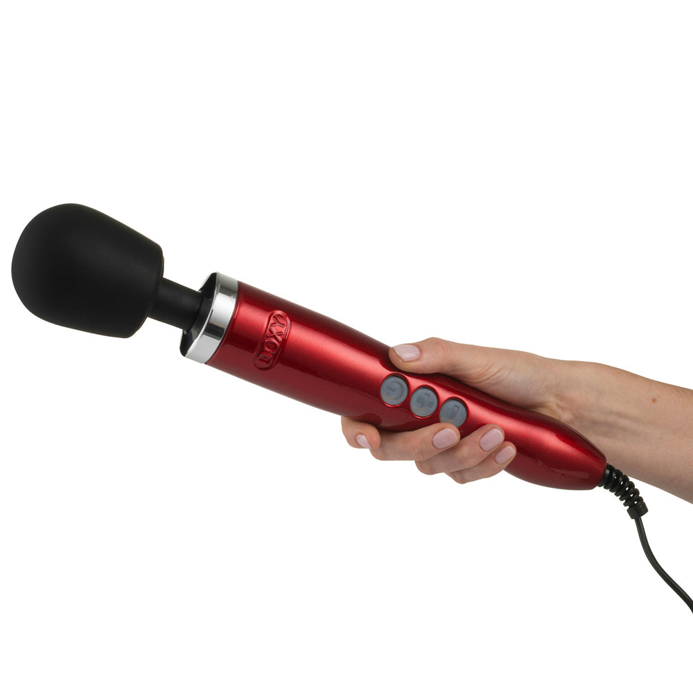 Premium Doxy Die Cast Solid Metal Plug-In Vibrating Wand Massager - Powerful Personal Massage for Relaxation & Intimate Pleasure - Perfect for Home Spa & Couples Time