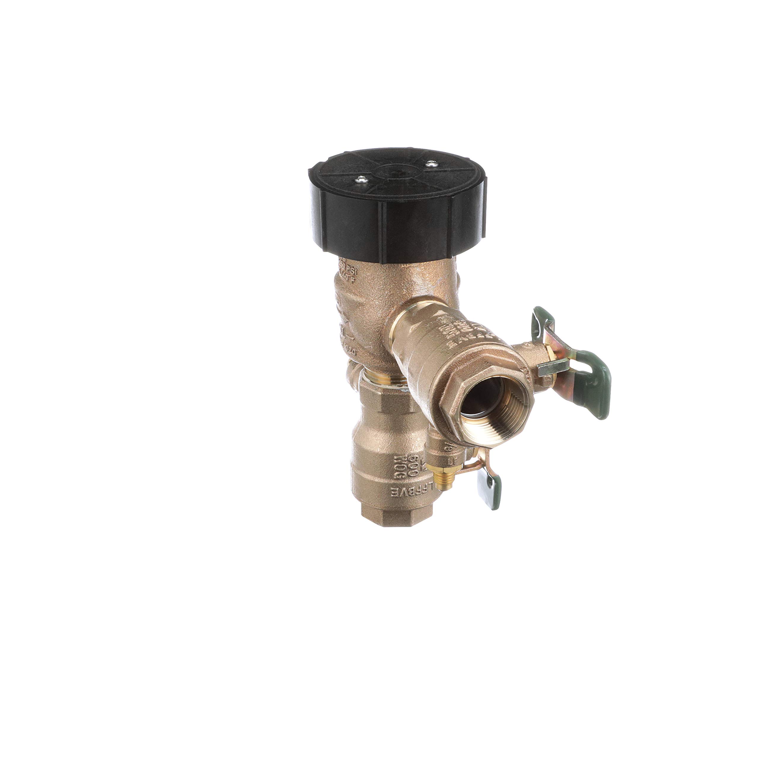 1 in Anti-Siphon Pressure Vacuum Breaker with Quarter Turn Shutoff & Tee Handles - Irrigation Backflow Preventer for Lawn Sprinkler Systems & Outdoor Watering