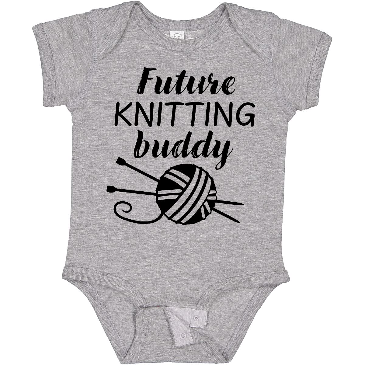 Inktastic Future Knitting Buddy Baby Bodysuit - Cute & Comfortable Cotton Onesie for Newborns & Infants - Perfect Gift for Baby Showers, Birthdays & Family Photos