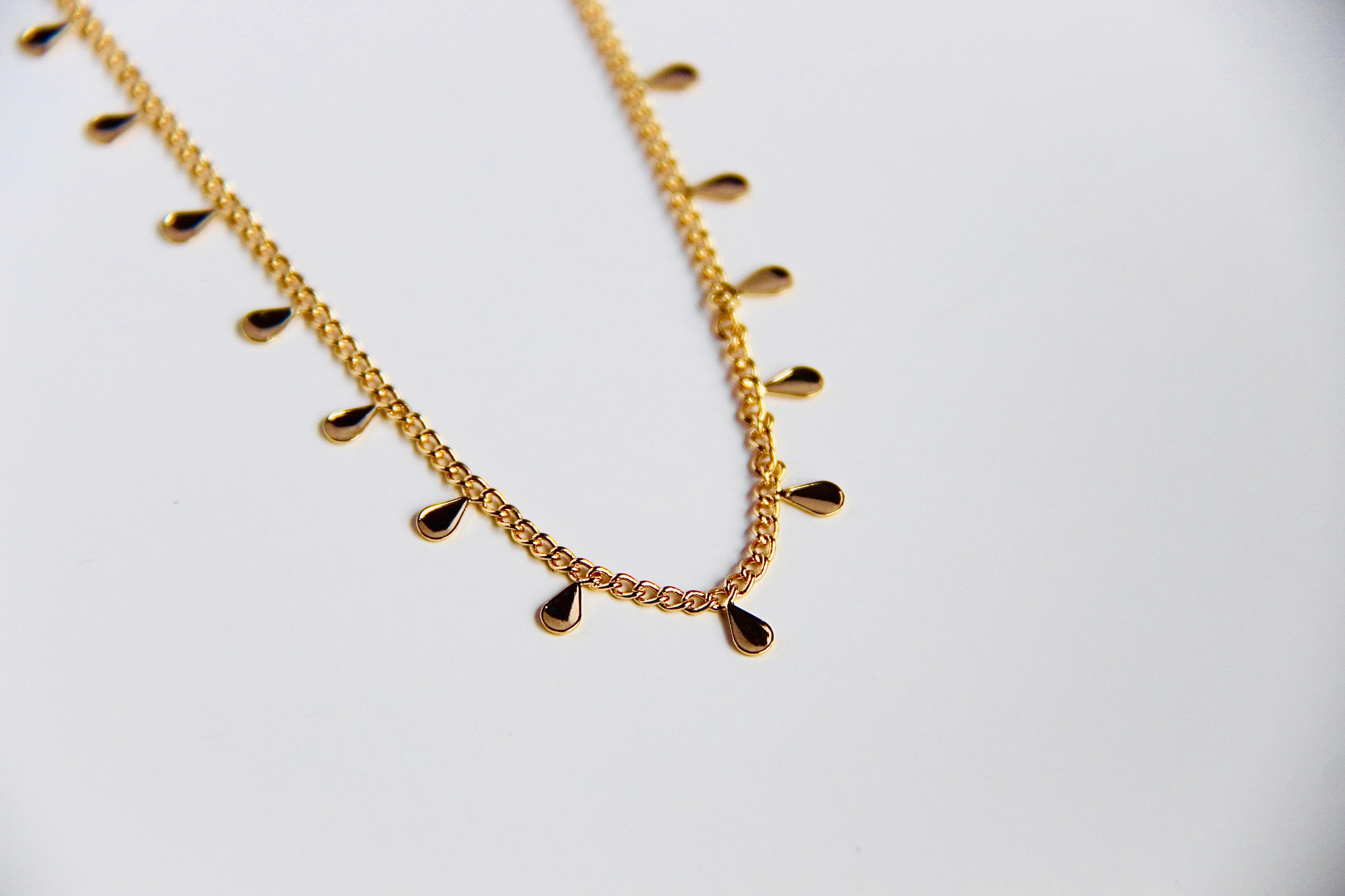 Elegant Gold Filled Drop Necklace for Women - Perfect for Weddings, Parties & Everyday Wear | Dainty Pendant Jewelry Gift