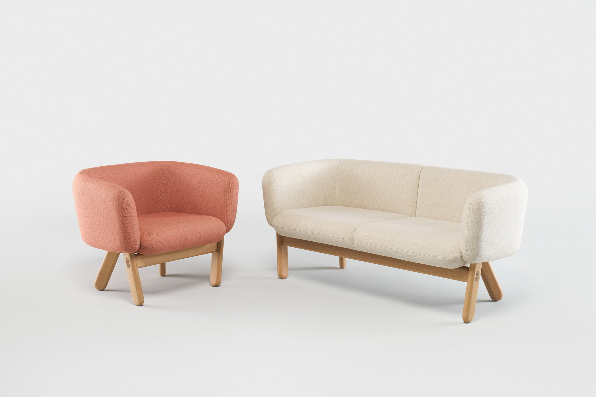 Modern Copal Sofa - Comfortable 3-Seater Fabric Couch for Living Room, Lounge & Office - Stylish Mid-Century Design with Soft Cushions - Perfect for Relaxing, Entertaining & Small Spaces