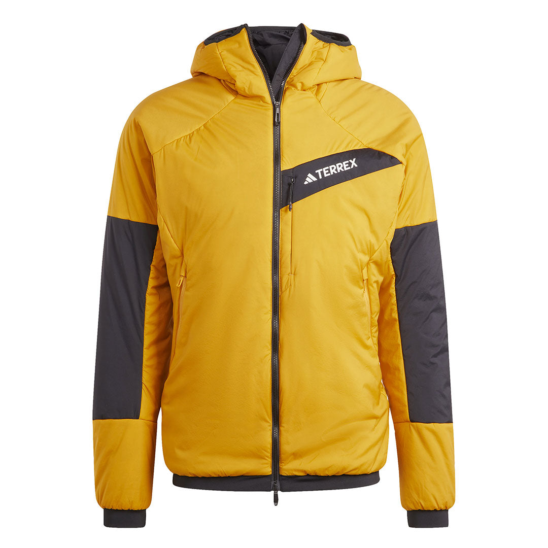 Adidas Men's Terrex Techrock Stretch Primaloft Hooded Jacket - Waterproof Hiking Jacket for Outdoor Adventures (IB4263) - Perfect for Camping, Trekking & Cold Weather Activities