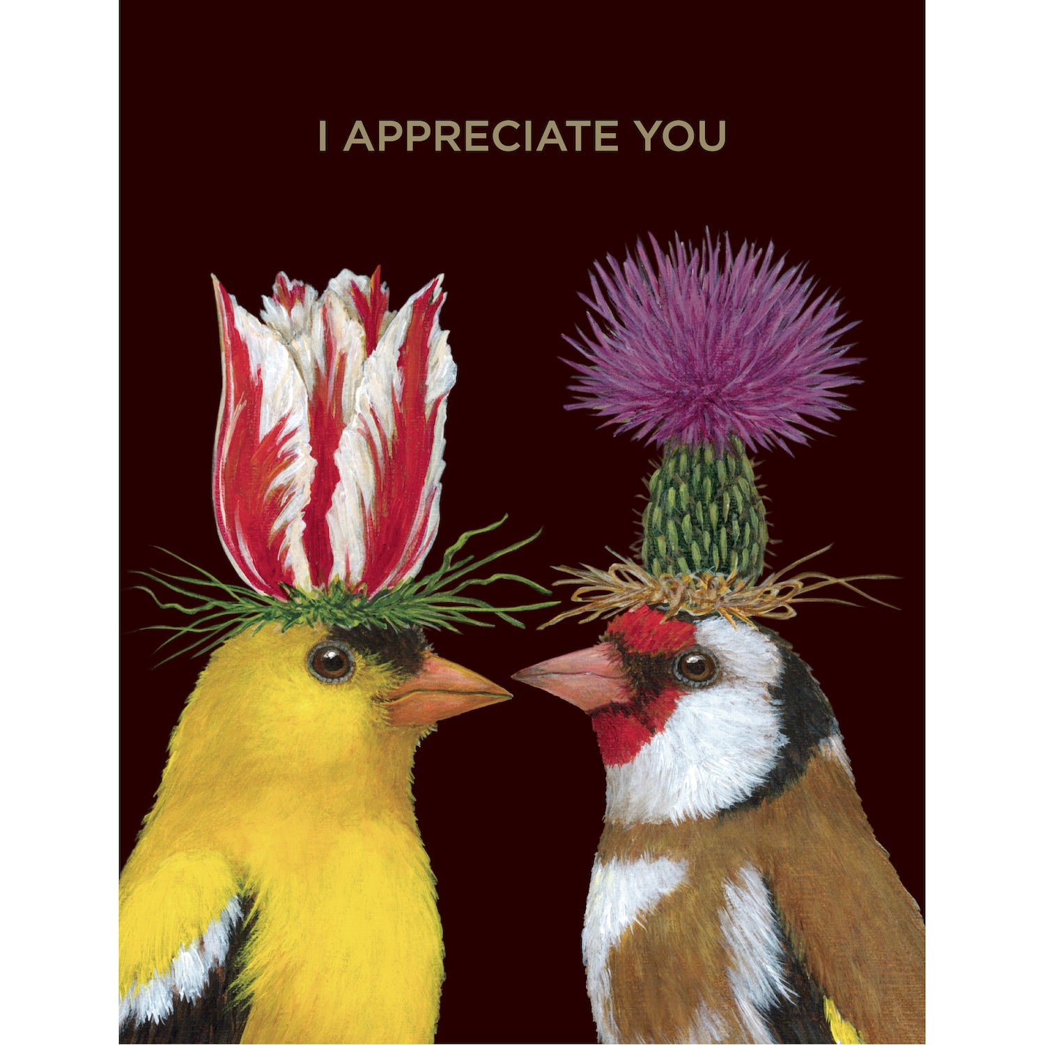Thank You Birds Greeting Card - Handmade Watercolor Bird Design - Perfect for Birthdays, Thank You Notes & Special Occasions