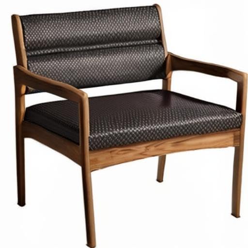 DWBA3-1 Light Oak Wooden Mallet with Arch Wine Finish - Heavy-Duty Bariatric Guest Chair for Hospitals, Clinics & Waiting Rooms - Durable Valley Brand Furniture for Medical & Office Use