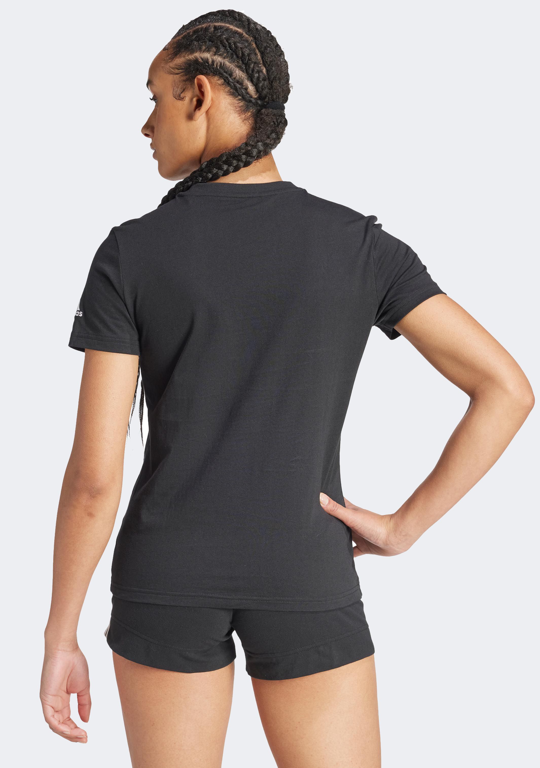 Adidas Essentials Slim Logo T-Shirt for Men - Comfortable Casual Fit, Breathable Cotton, Streetwear Style - Perfect for Gym, Workout, and Everyday Wear