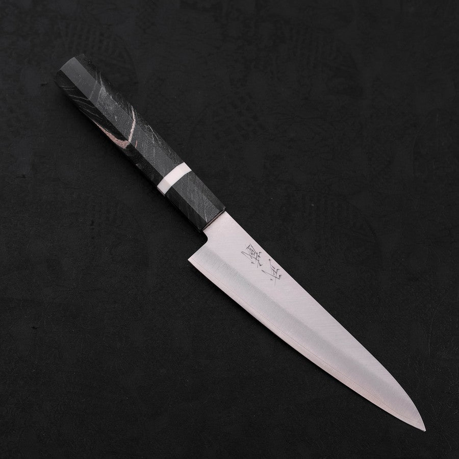VG-10 Stainless Steel Petty Knife 150mm with Polished Marbled Maple Handle - Perfect for Slicing, Peeling & Precision Cutting in Professional Kitchens & Home Cooking
