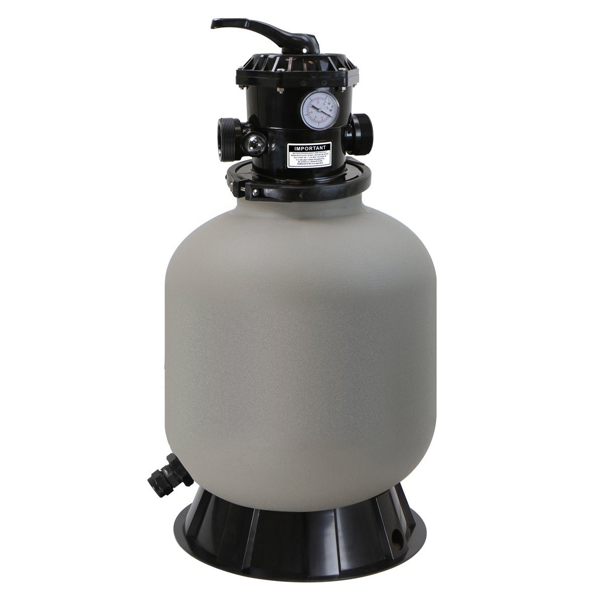 XtremepowerUS 16 Inch Above Ground Inground Swimming Pool Sand Filter System - 7-Way Multi-Port Valve for Pools up to 21,000 Gallons with Stand - Perfect for Backyard, Residential, and Commercial Pool Maintenance