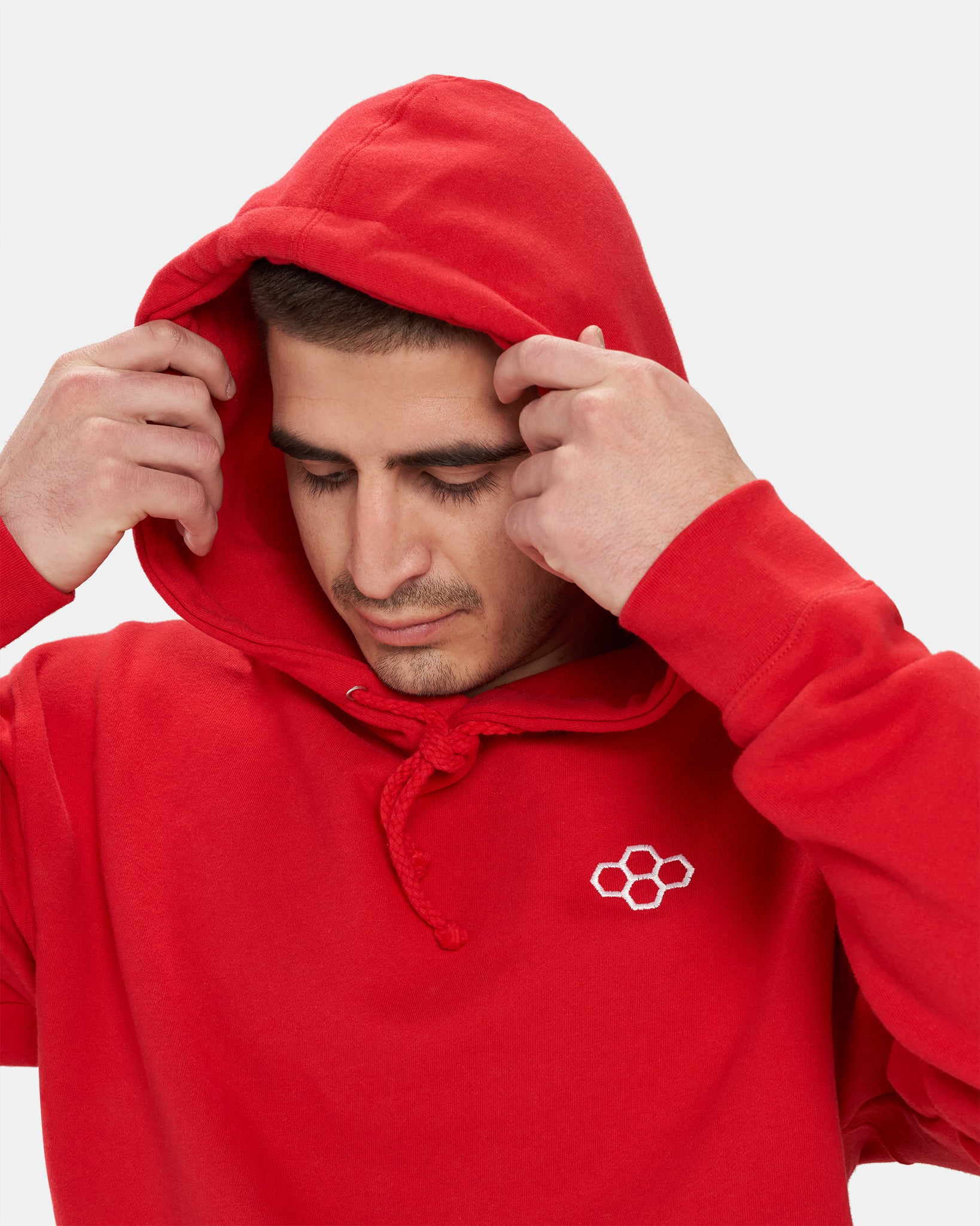 RUDIS Essential Hex Classic Hoodie - Premium Men's & Women's Pullover Sweatshirt for Wrestling, Gym & Casual Wear - Comfortable Cotton Blend Athletic Hooded Sweater