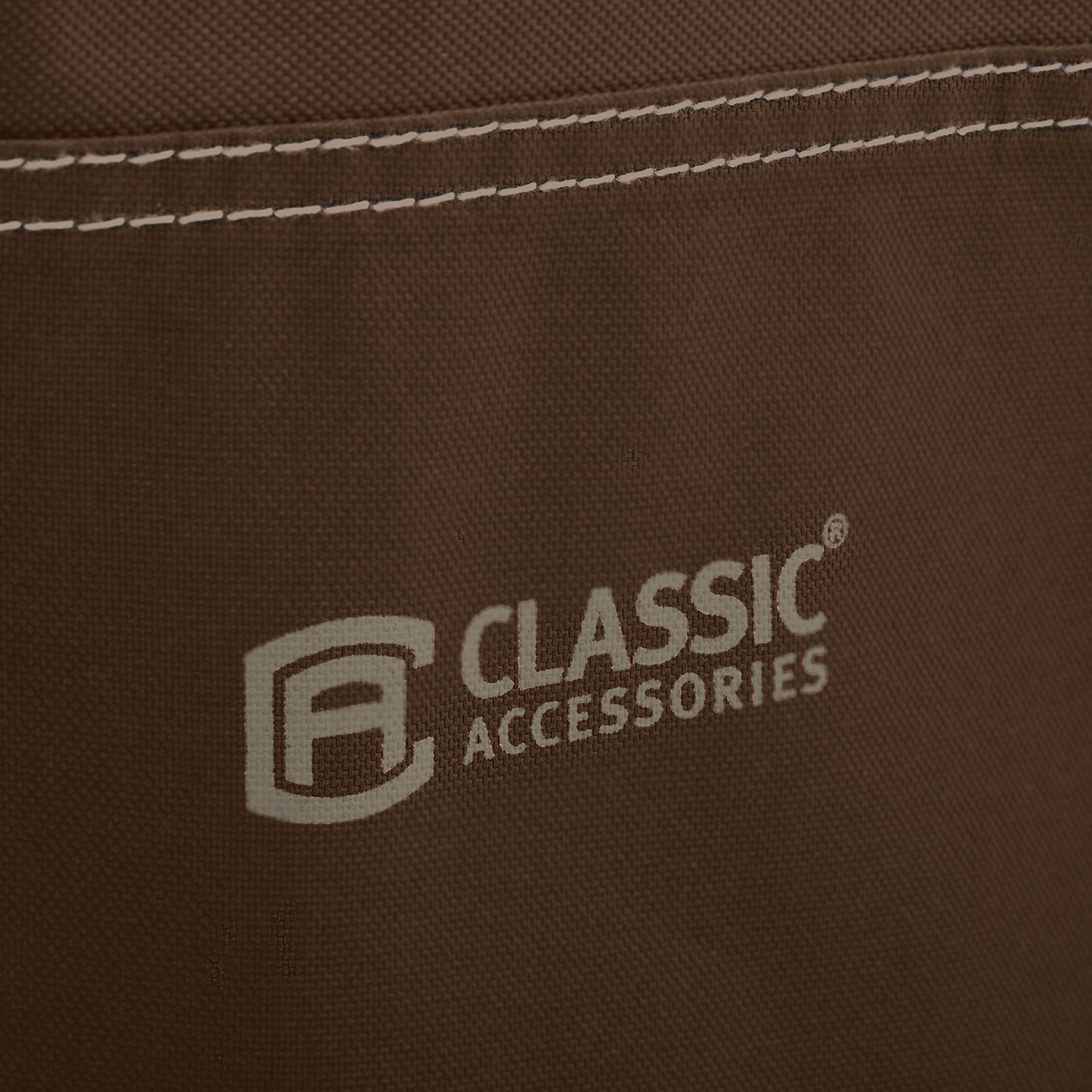 Classic Accessories Madrona Waterproof 100x80x36 Inch Dark Cocoa Patio Cover for Outdoor Furniture Protection