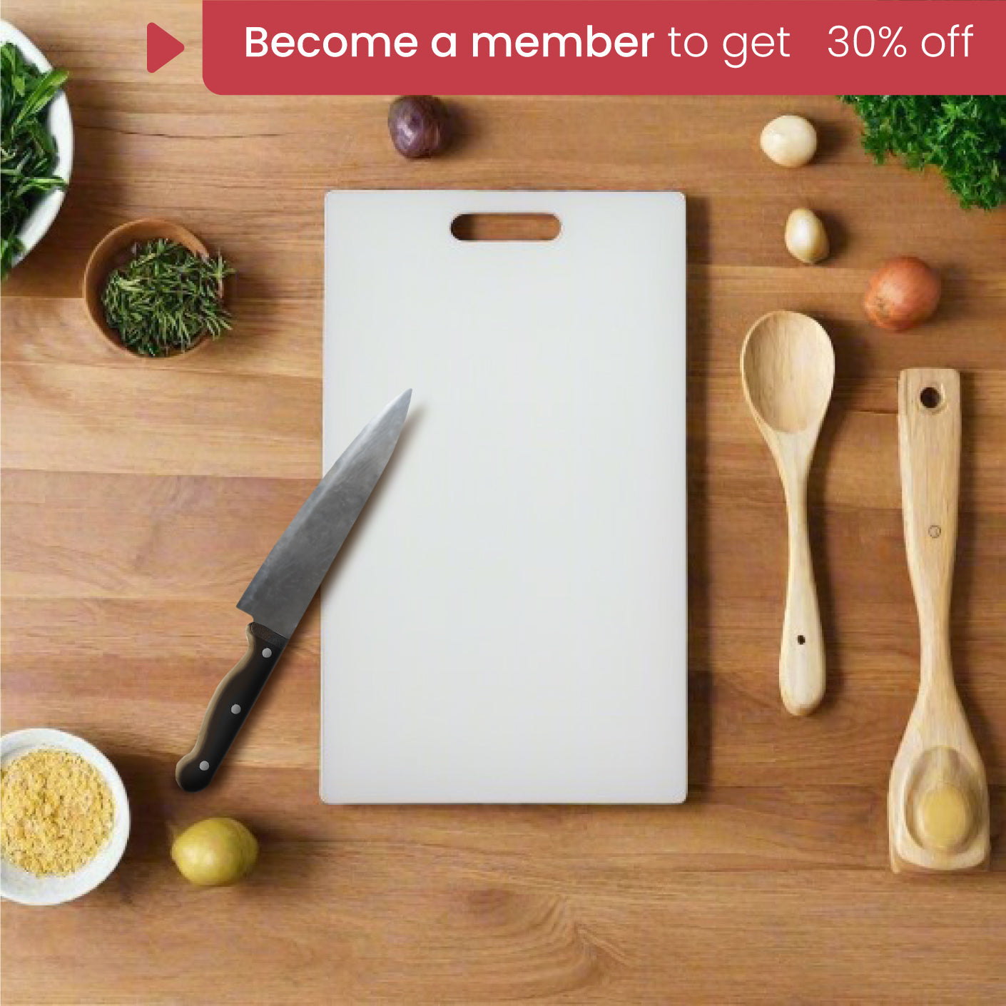 Premium COLIN Wooden Chopping Board - Durable & Eco-Friendly Kitchen Cutting Board for Meat, Vegetables & Fruits - Perfect for Home Cooking & Food Prep