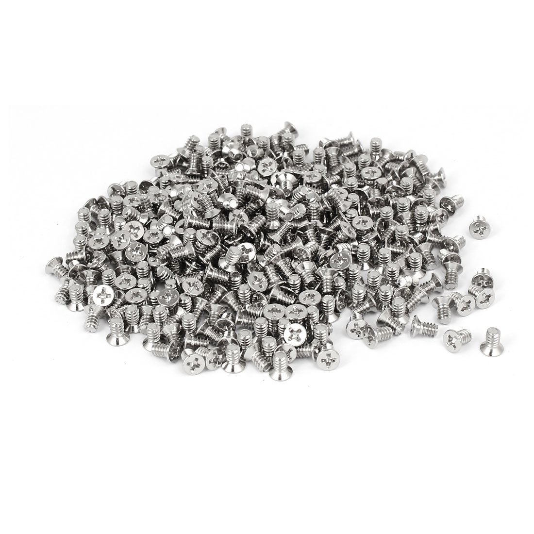 uxcell 400pcs #6-32 UNC Flat Phillips Head Hard Drive Screws for PC Case & Computer Components - Perfect for SSD/HDD Mounting & PC Builds