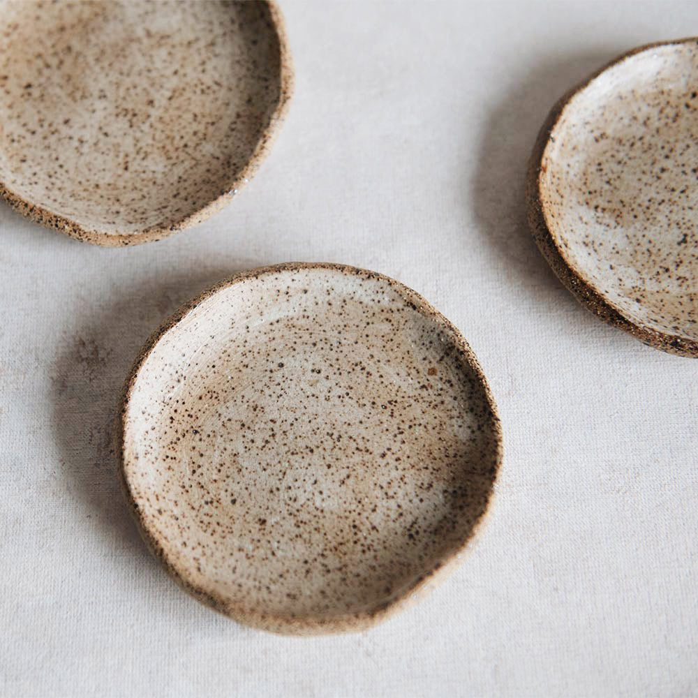 Speckled Ceramic Dish - Handmade Stoneware Plate for Serving, Dining & Decor | Perfect for Restaurants, Home Kitchen & Gift Giving