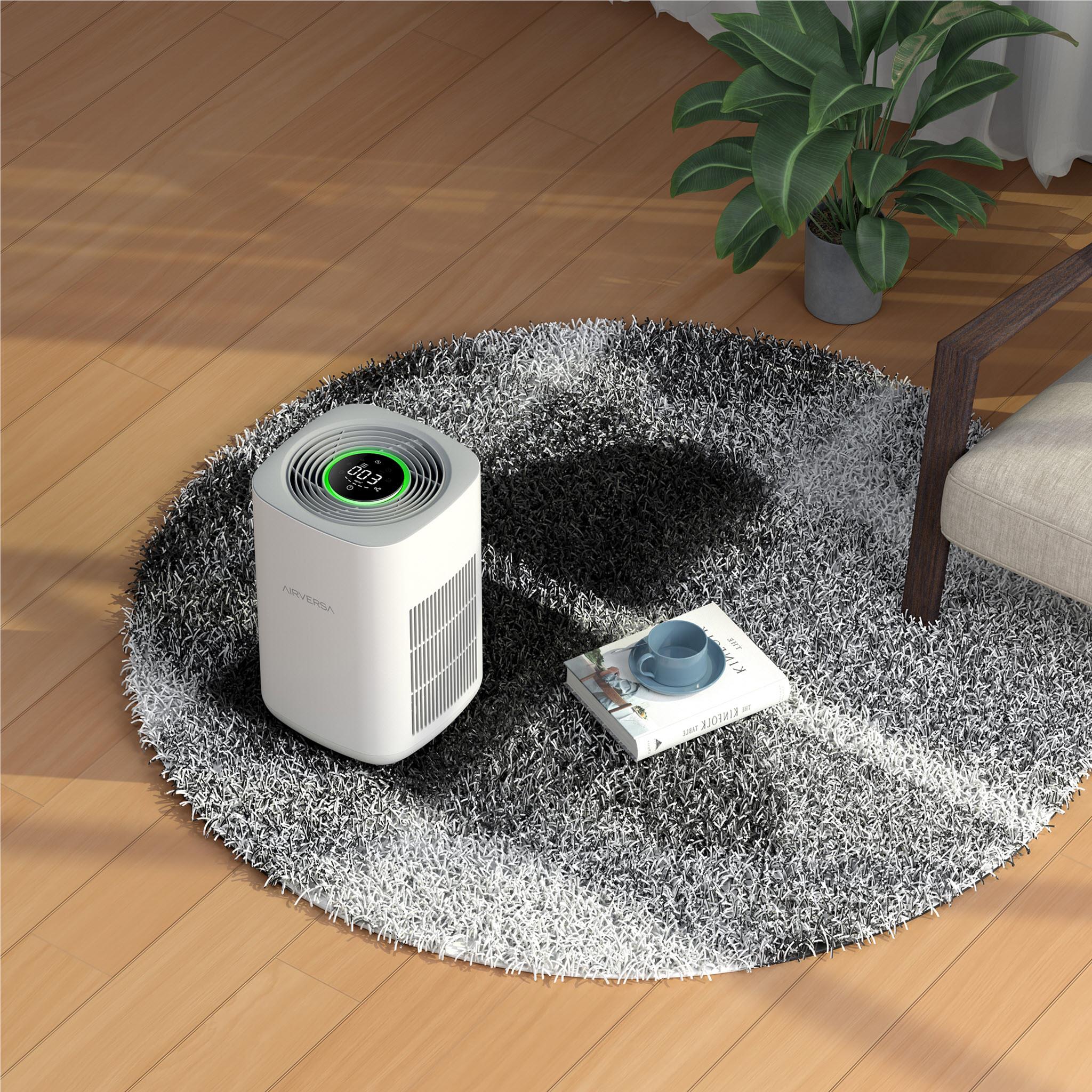 Airversa Purelle HEPA Air Purifier with HomeKit & Thread Support - Smart Air Cleaner for Allergies, Dust, and Pet Dander - Perfect for Bedrooms, Living Rooms, and Offices