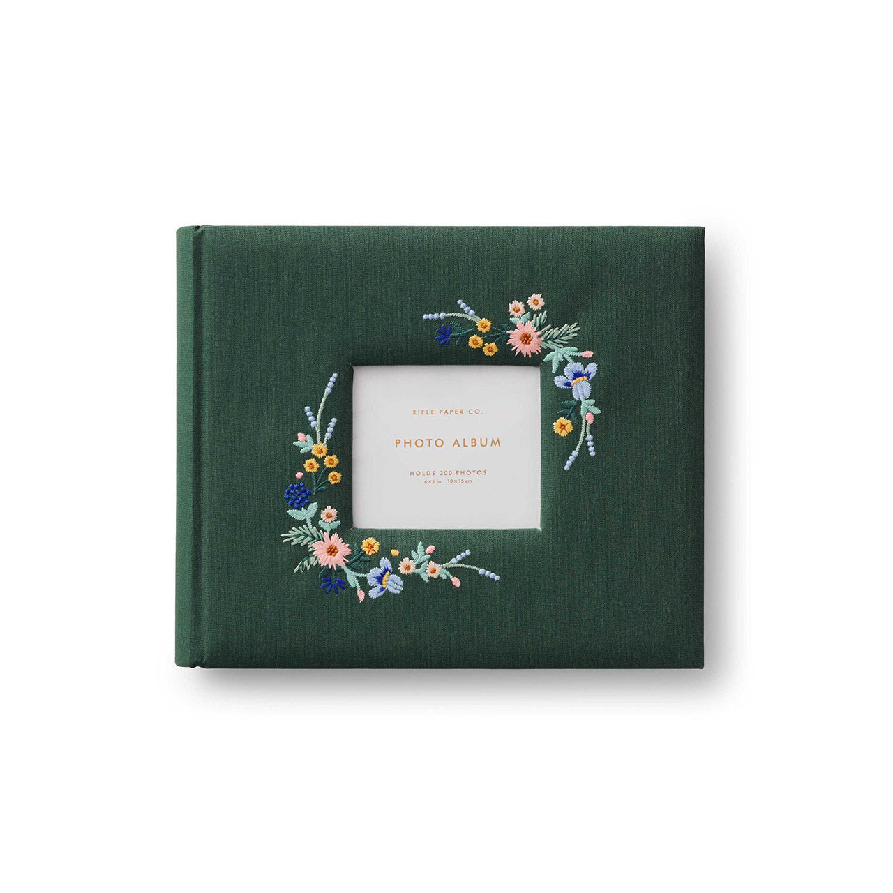 Handmade Embroidered Heirloom Photo Album - Vintage Floral Wedding Guest Book, Baby Memory Book & Family Scrapbook for Special Occasions